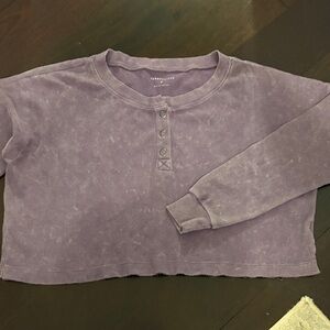 Aeropostale Lavender Waffle Knit Top